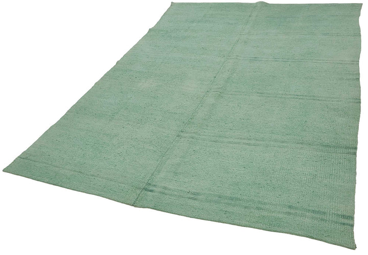 6x9 Turquoise Color Hemp Kilim Rug - 50453