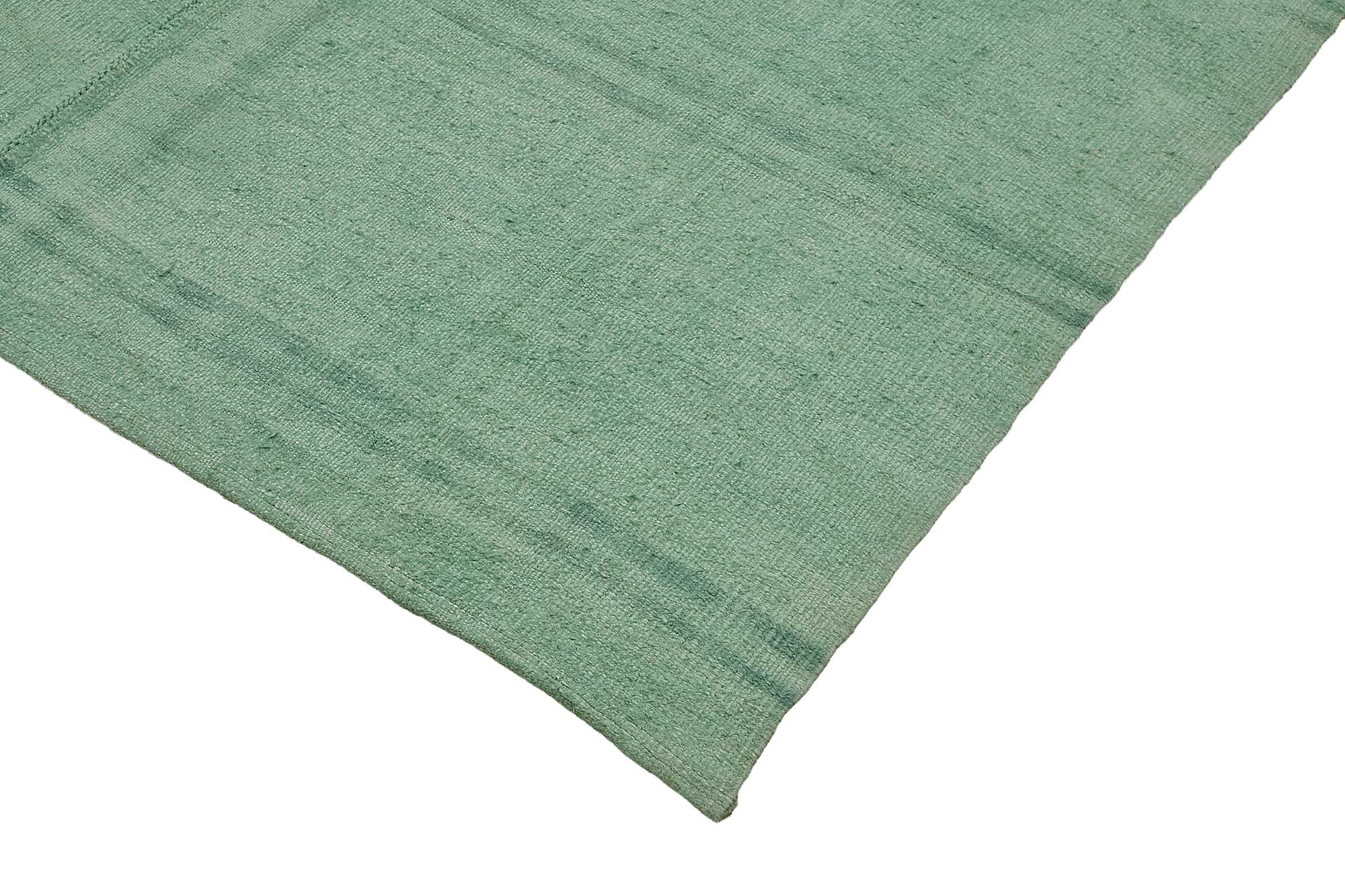 6x9 Turquoise Color Hemp Kilim Rug - 50453
