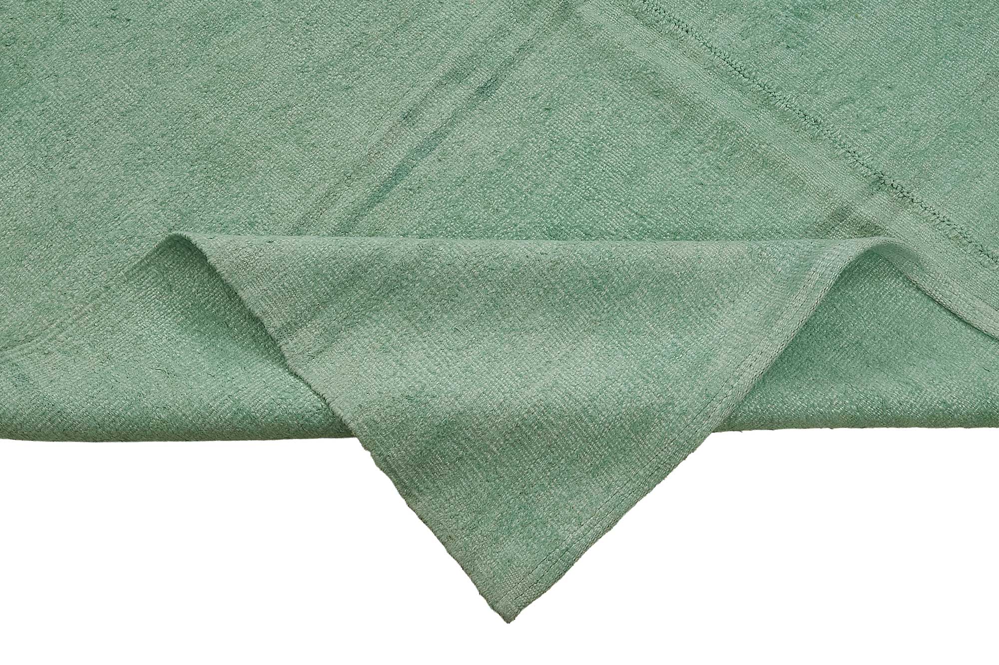 6x9 Turquoise Color Hemp Kilim Rug - 50453