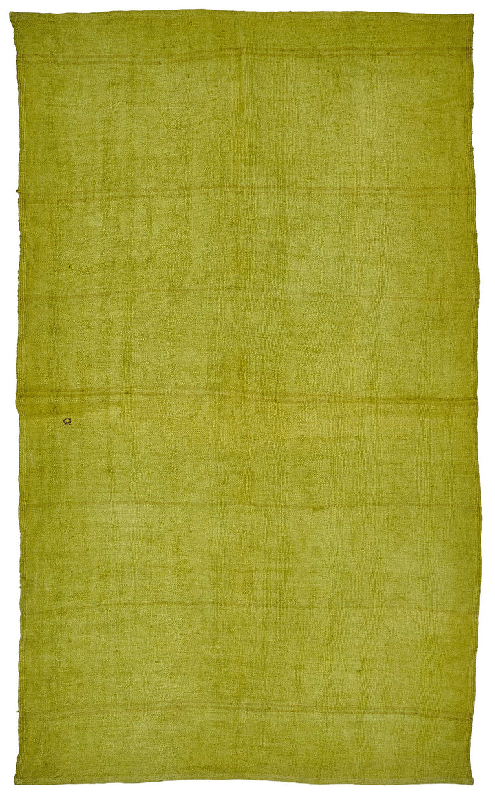 6x10 Green Color Hemp Kilim Rug - 50455