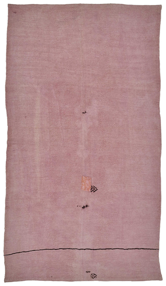 5x10 Pink Color Hemp Kilim Rug - 50456