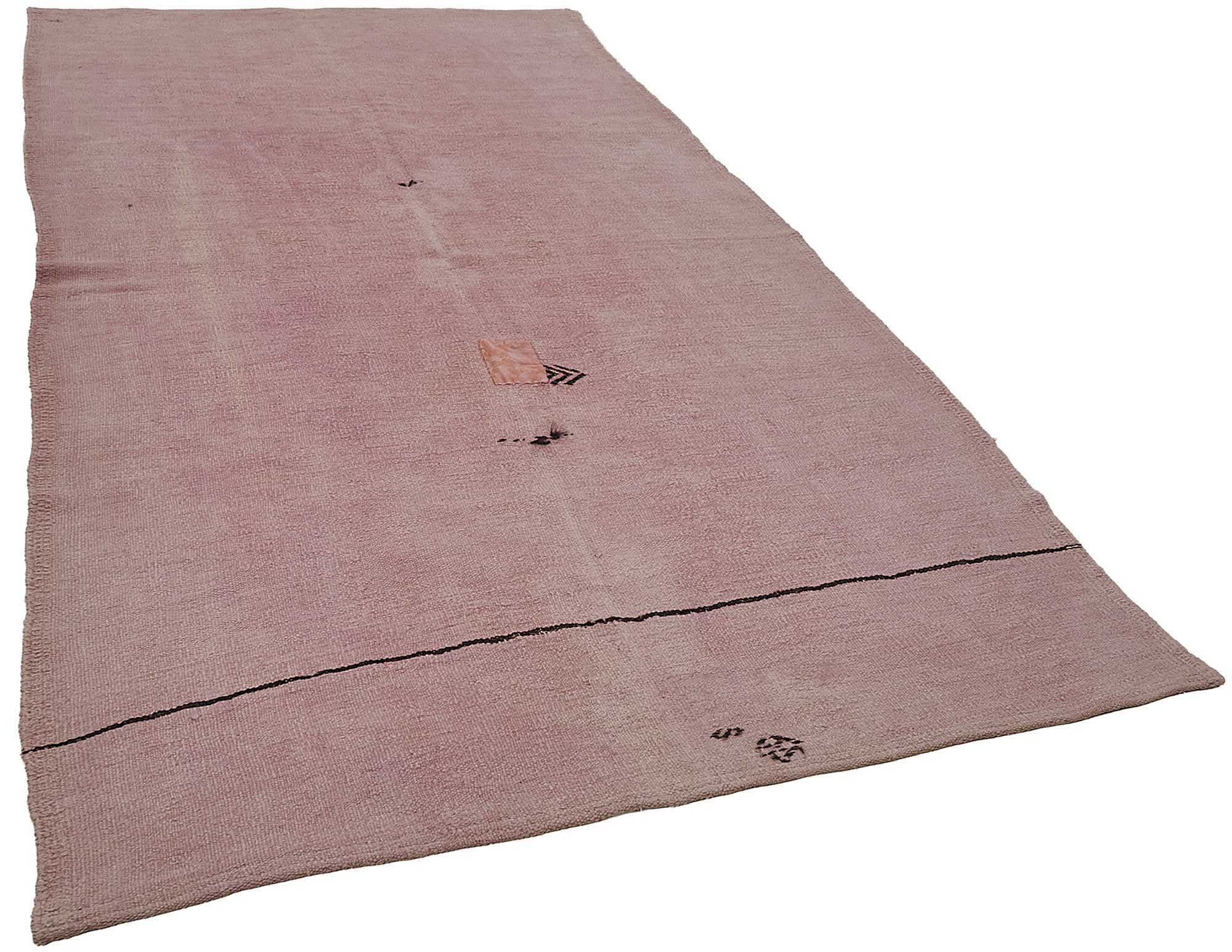 5x10 Pink Color Hemp Kilim Rug - 50456