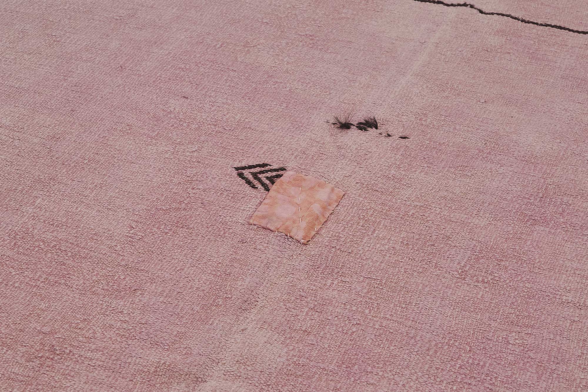 5x10 Pink Color Hemp Kilim Rug - 50456