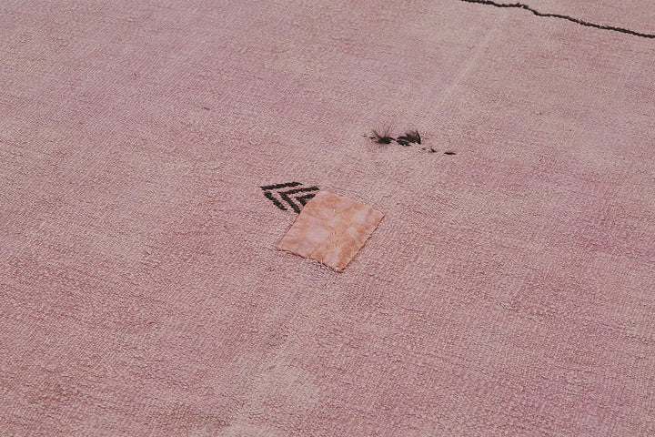 5x10 Pink Color Hemp Kilim Rug - 50456