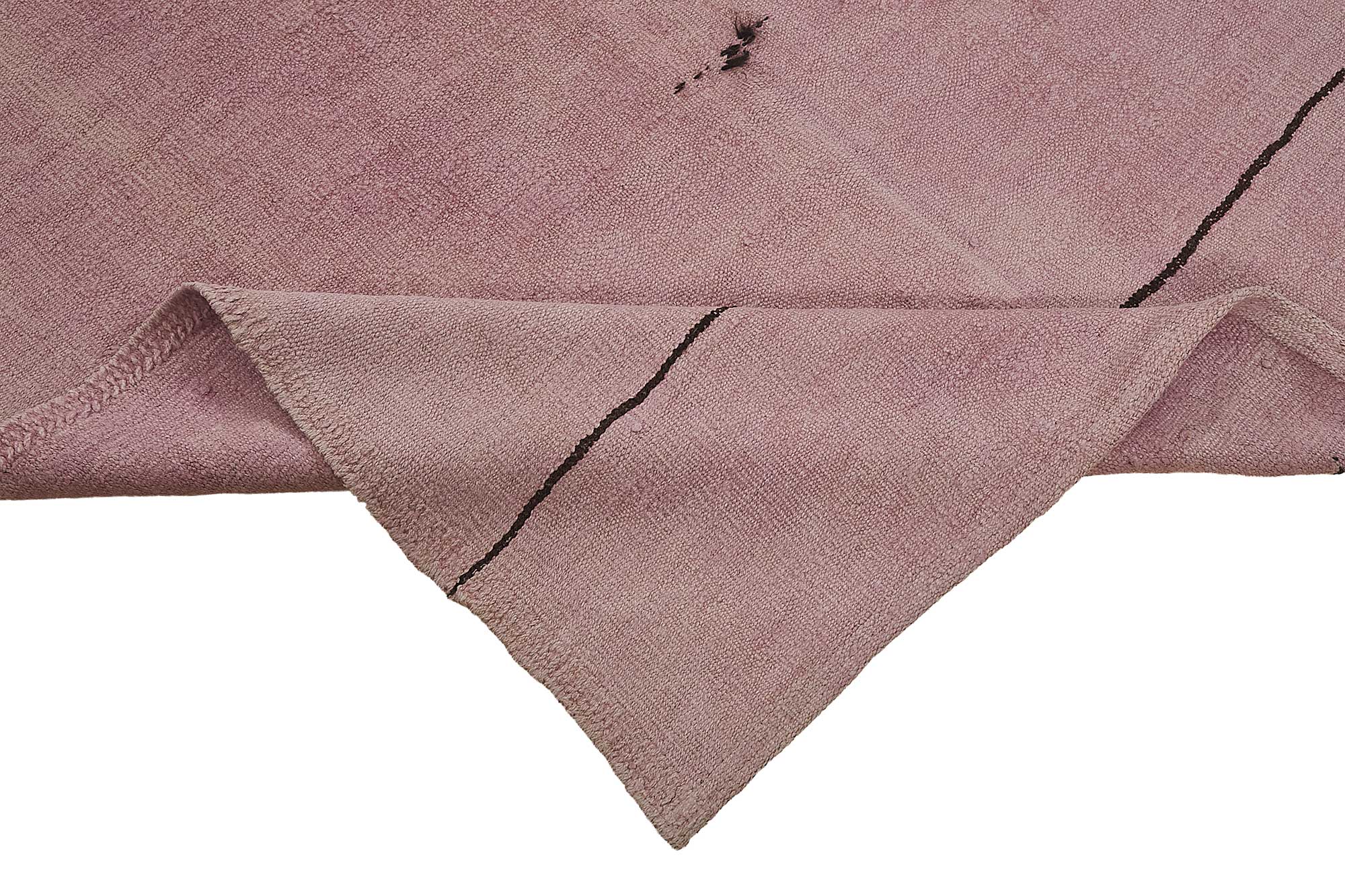 5x10 Pink Color Hemp Kilim Rug - 50456