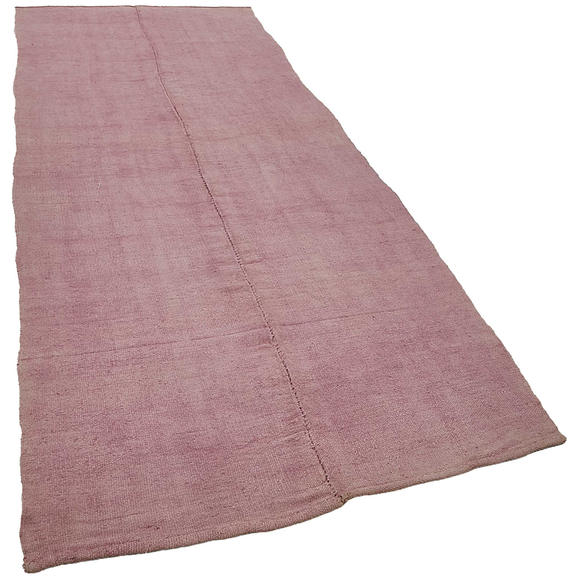 4x12 Pink Color Hemp Kilim Rug - 50457