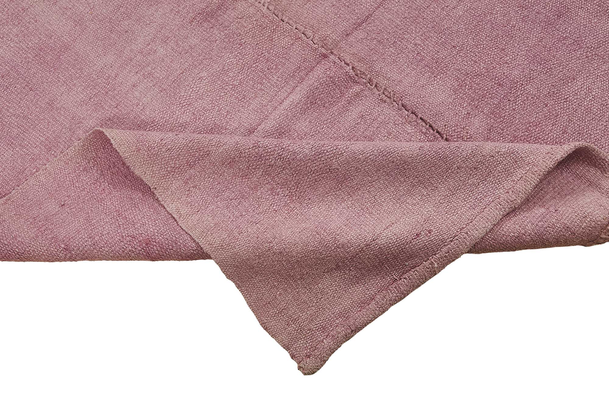 4x12 Pink Color Hemp Kilim Rug - 50457