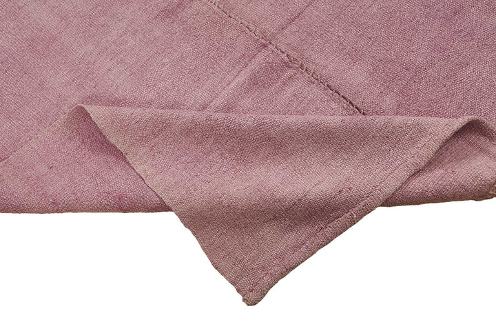 4x12 Pink Color Hemp Kilim Rug - 50457