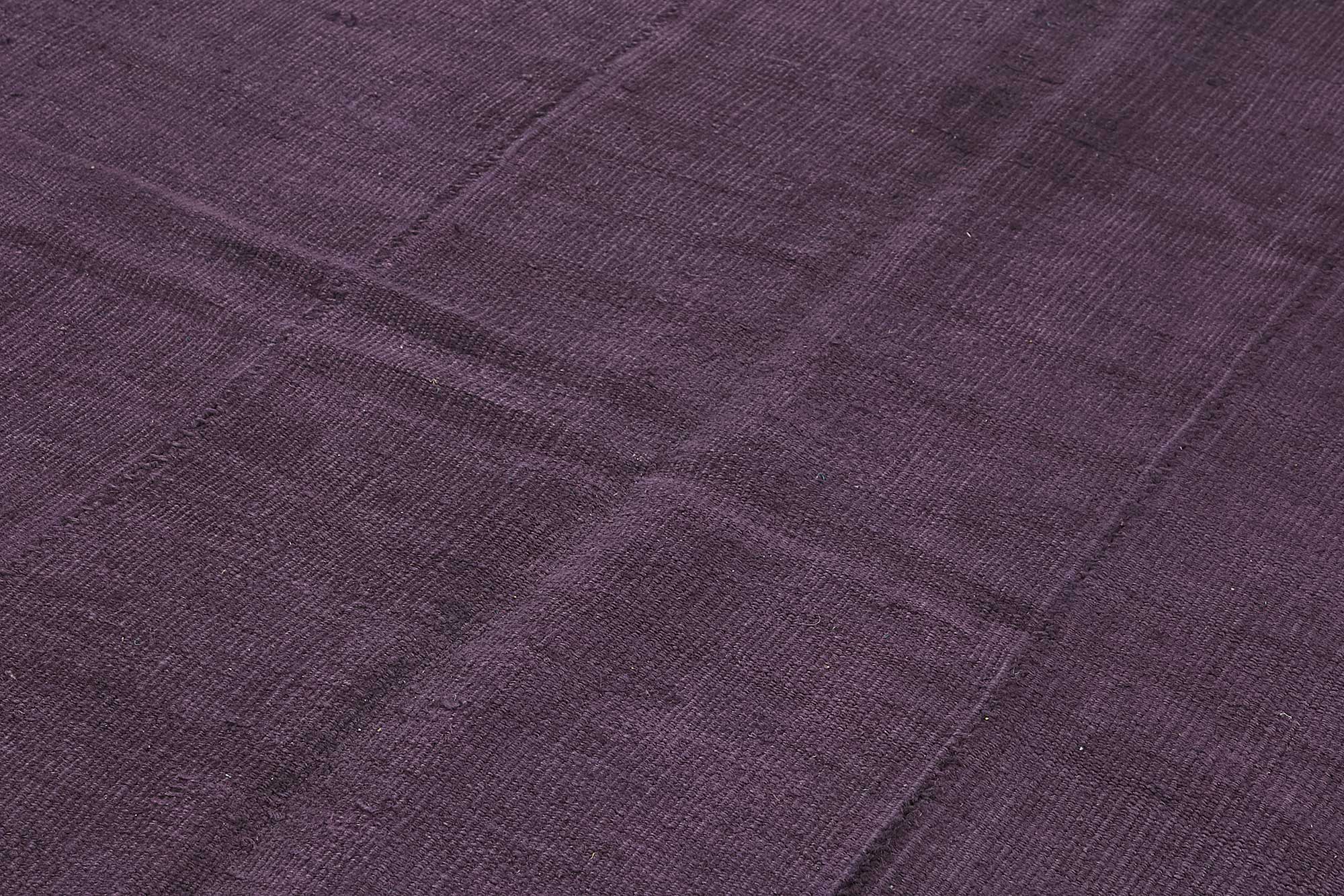 6x9 Purple Color Hemp Kilim Rug - 50459