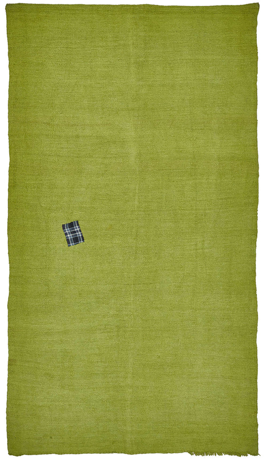 5x10 Green Color Hemp Kilim Rug - 50460