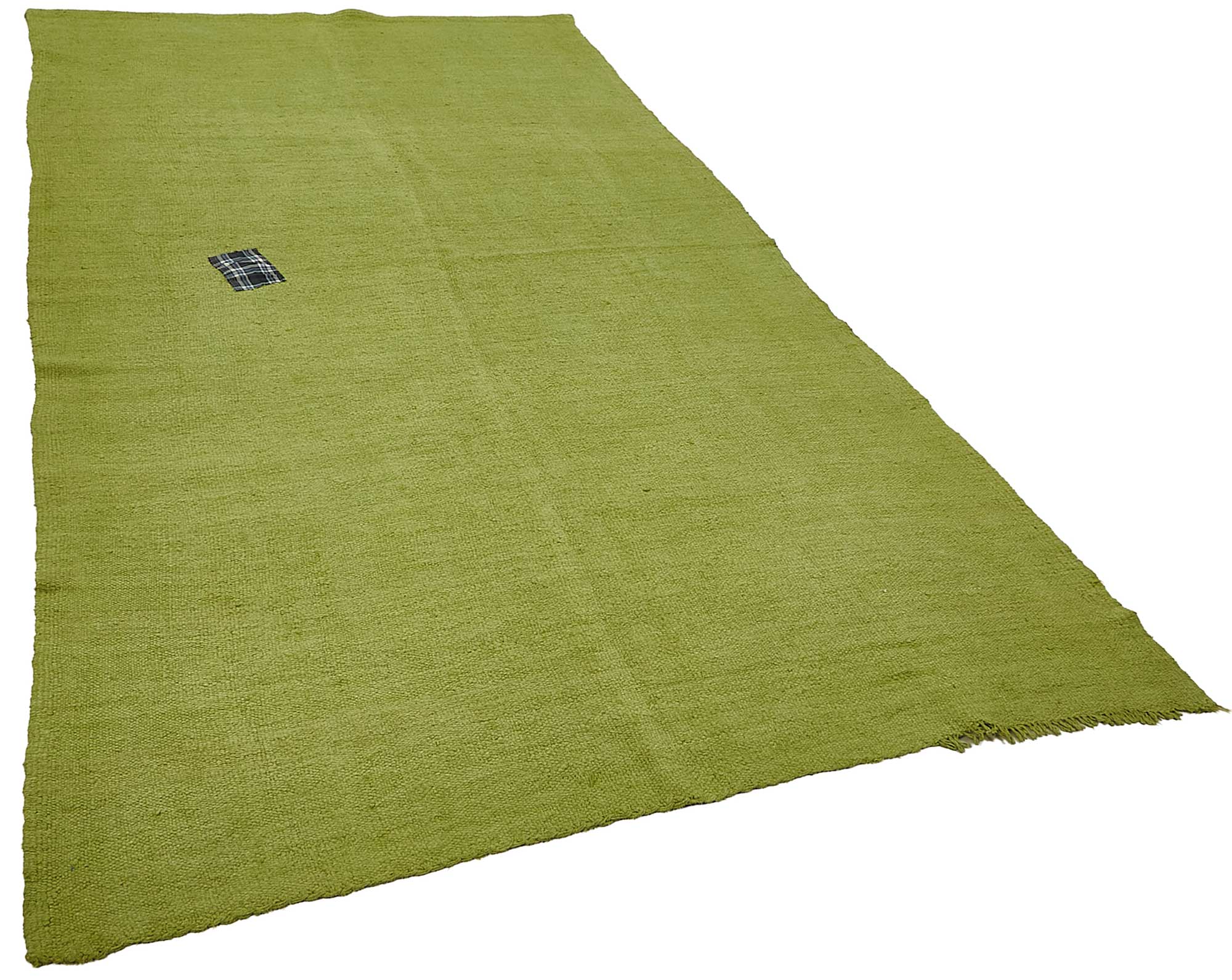 5x10 Green Color Hemp Kilim Rug - 50460