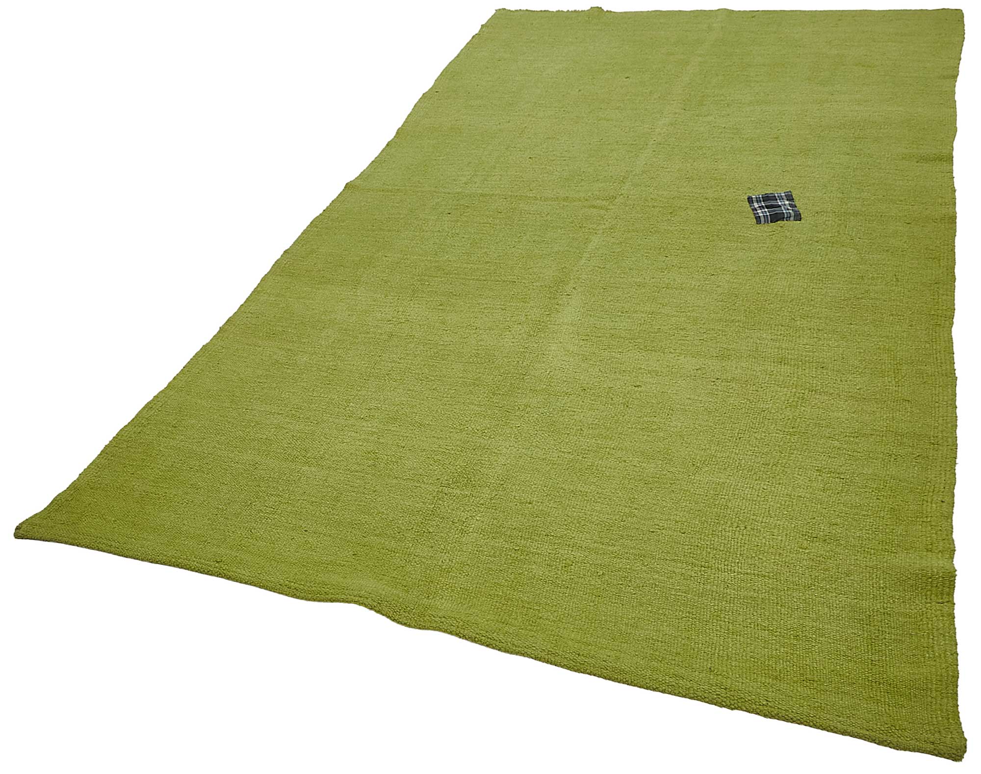 5x10 Green Color Hemp Kilim Rug - 50460
