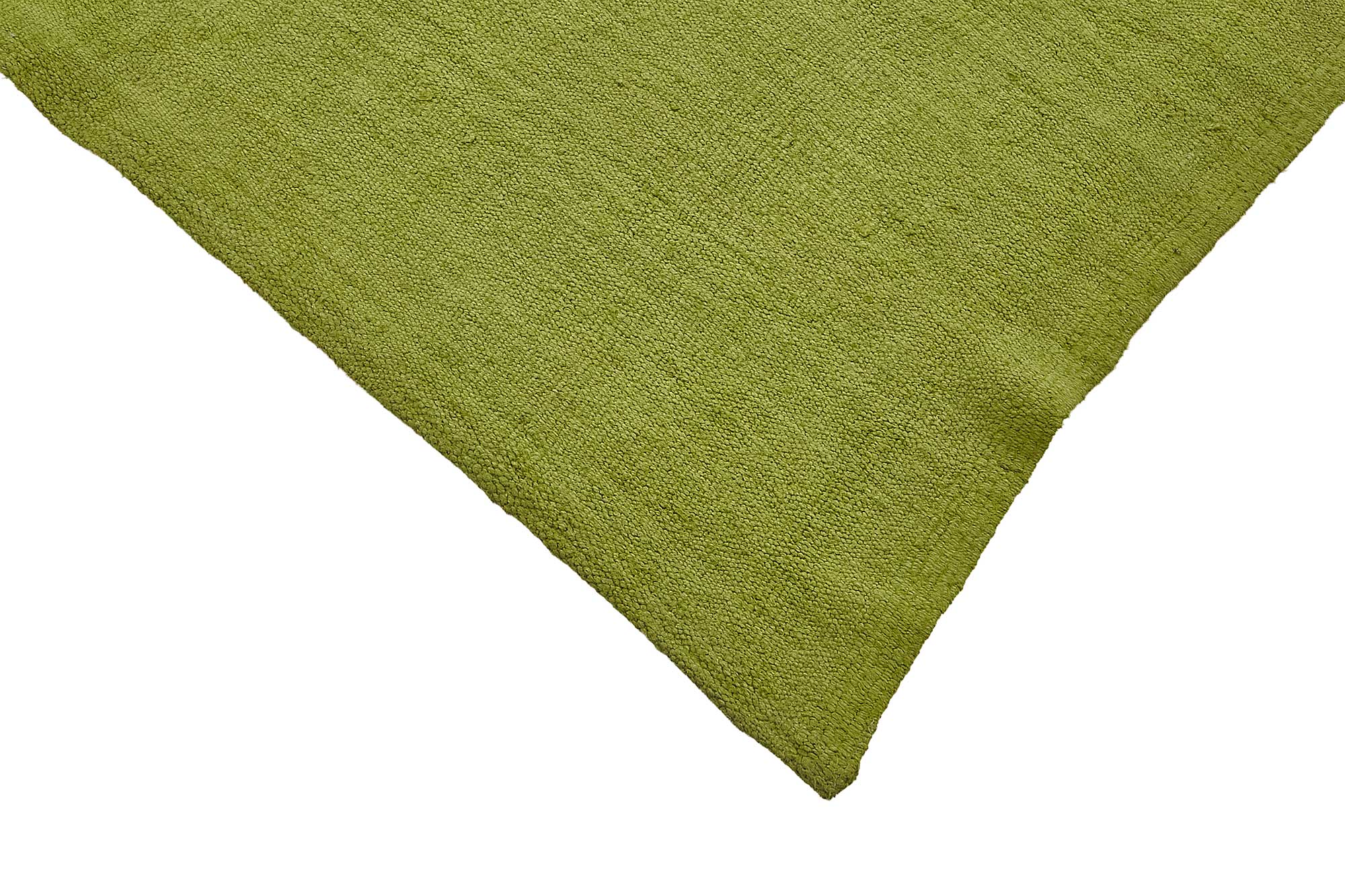 5x10 Green Color Hemp Kilim Rug - 50460