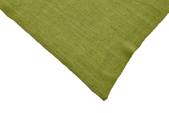 5x10 Green Color Hemp Kilim Rug - 50460