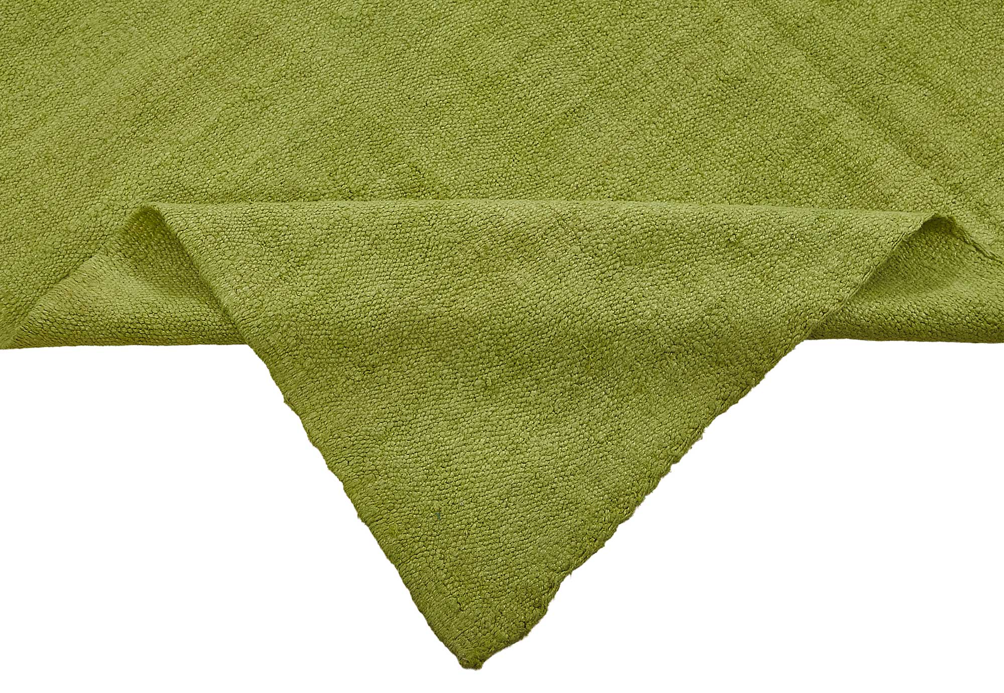 5x10 Green Color Hemp Kilim Rug - 50460