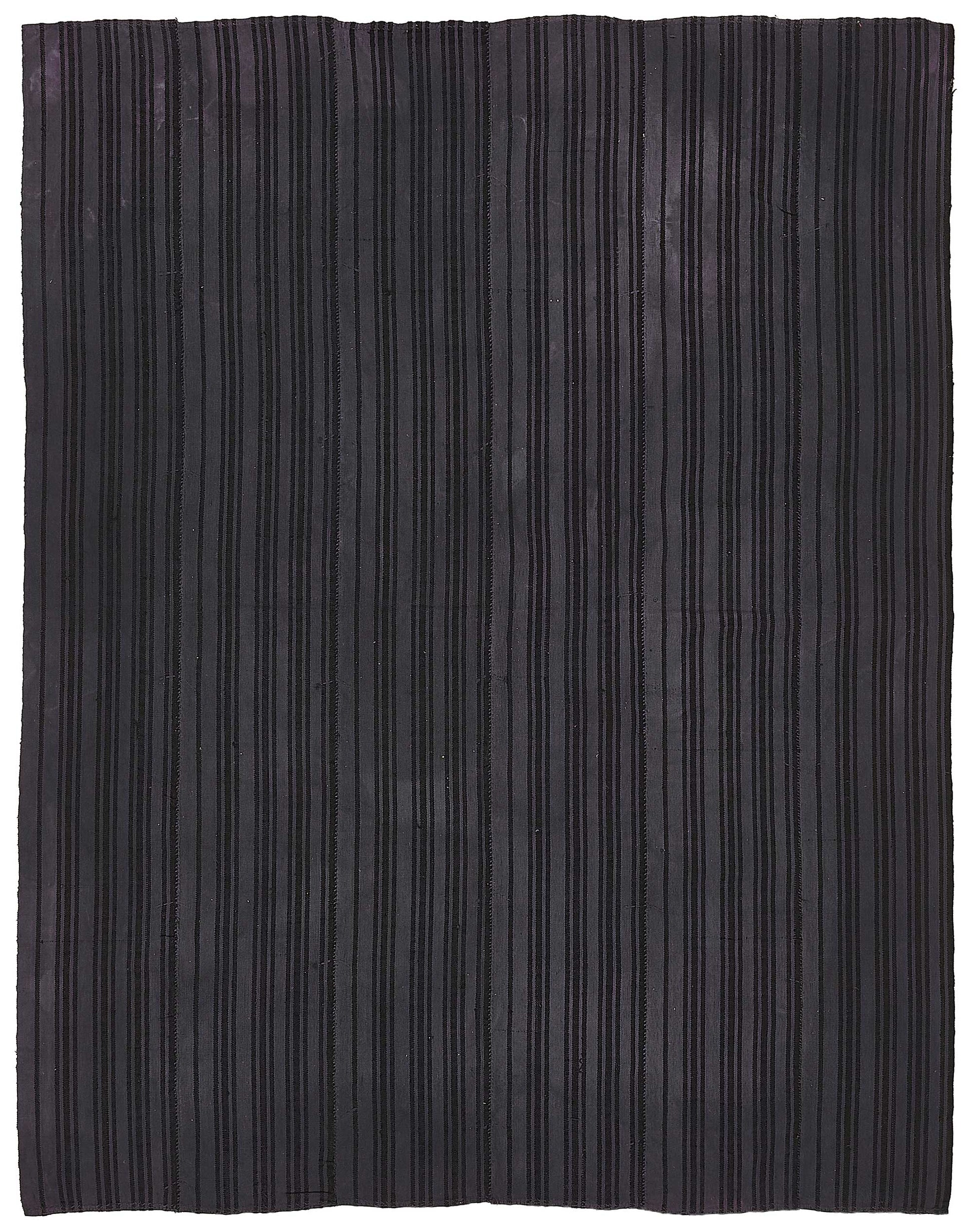 6x8 Grey Color Hemp Kilim Rug - 50461