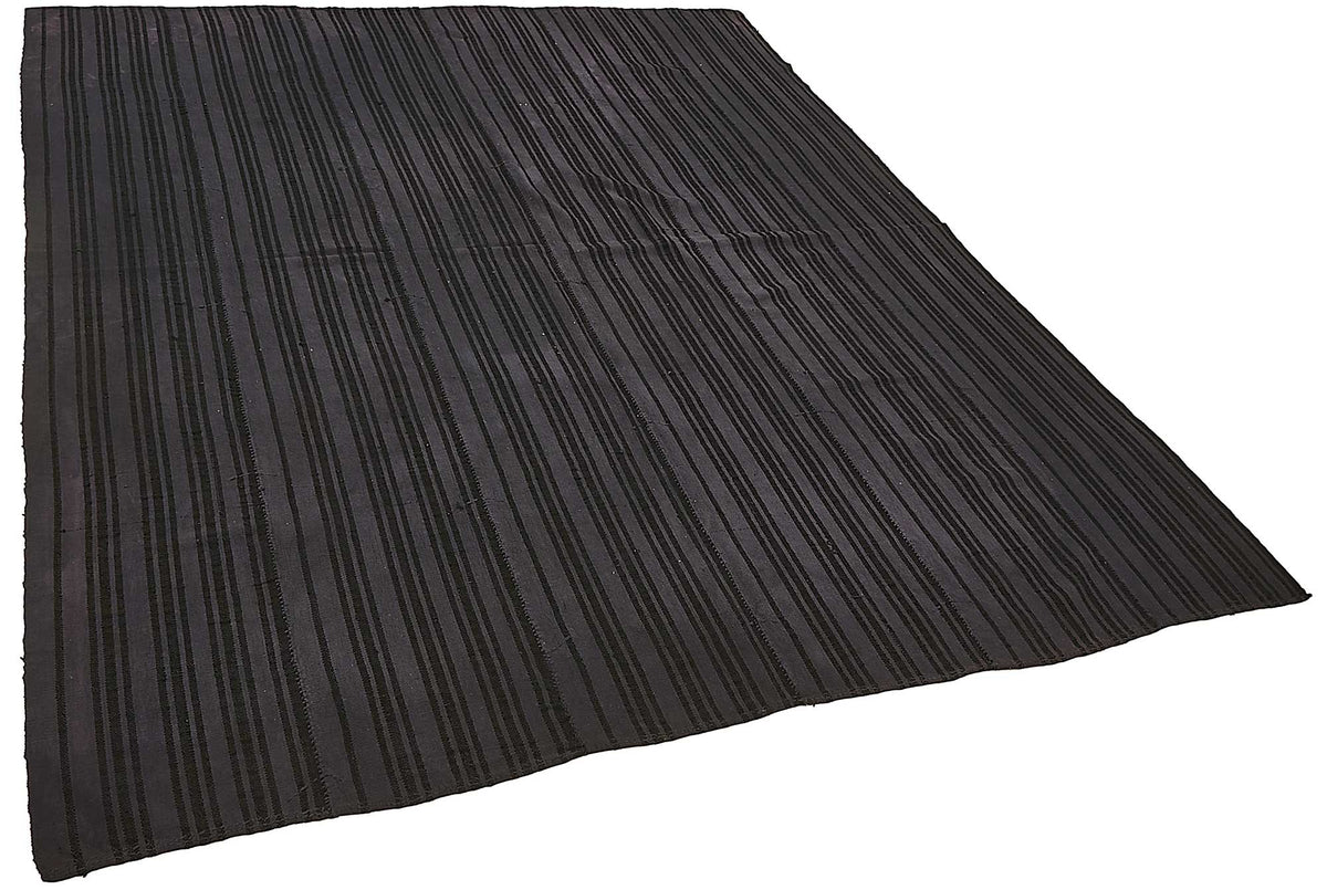 6x8 Grey Color Hemp Kilim Rug - 50461