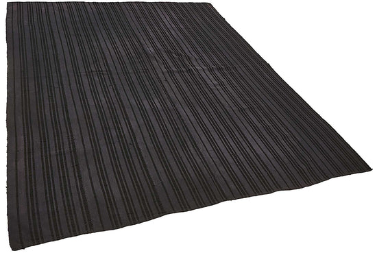 6x8 Grey Color Hemp Kilim Rug - 50461