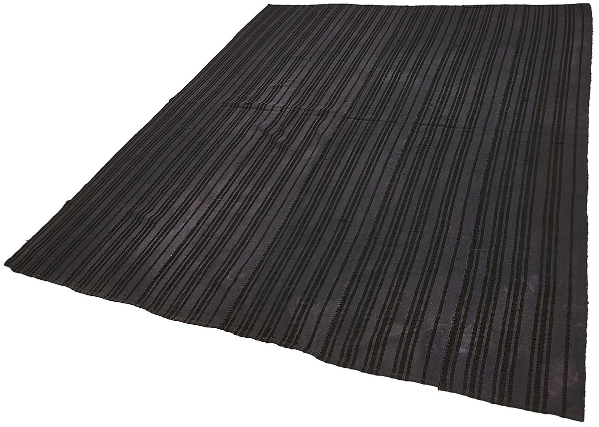 6x8 Grey Color Hemp Kilim Rug - 50461