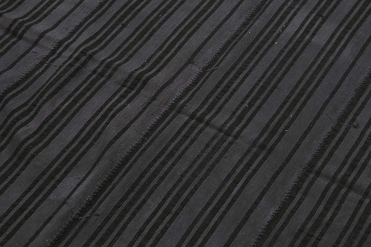 6x8 Grey Color Hemp Kilim Rug - 50461