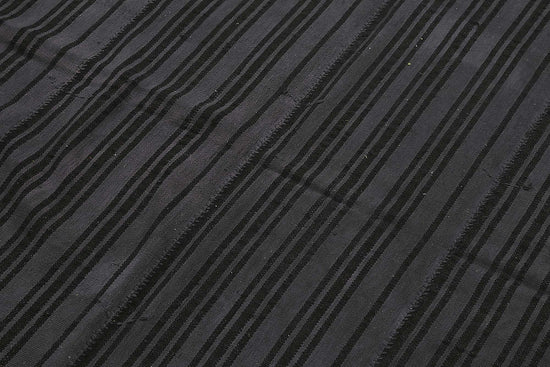 6x8 Grey Color Hemp Kilim Rug - 50461