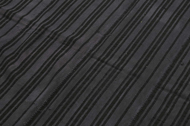 6x8 Grey Color Hemp Kilim Rug - 50461