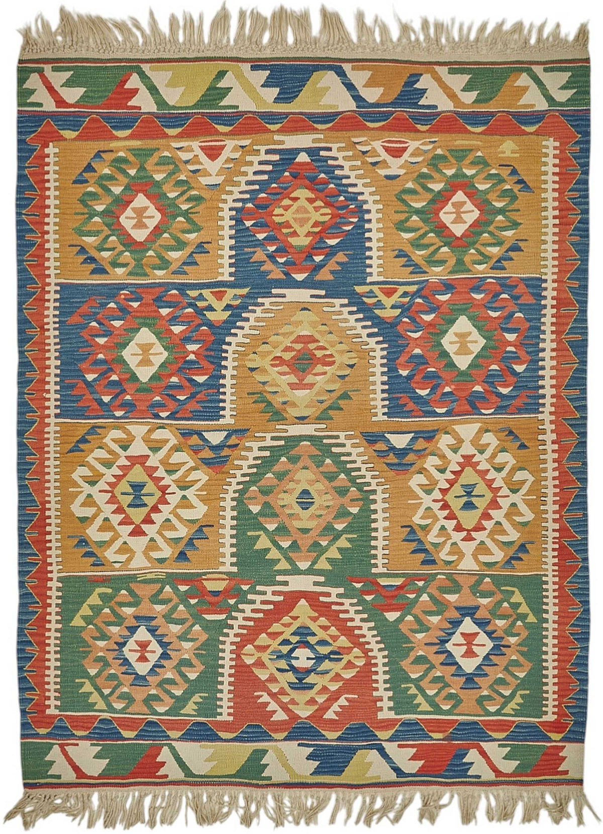 4x5 Handwoven Turkish Kilim Rug - 50462