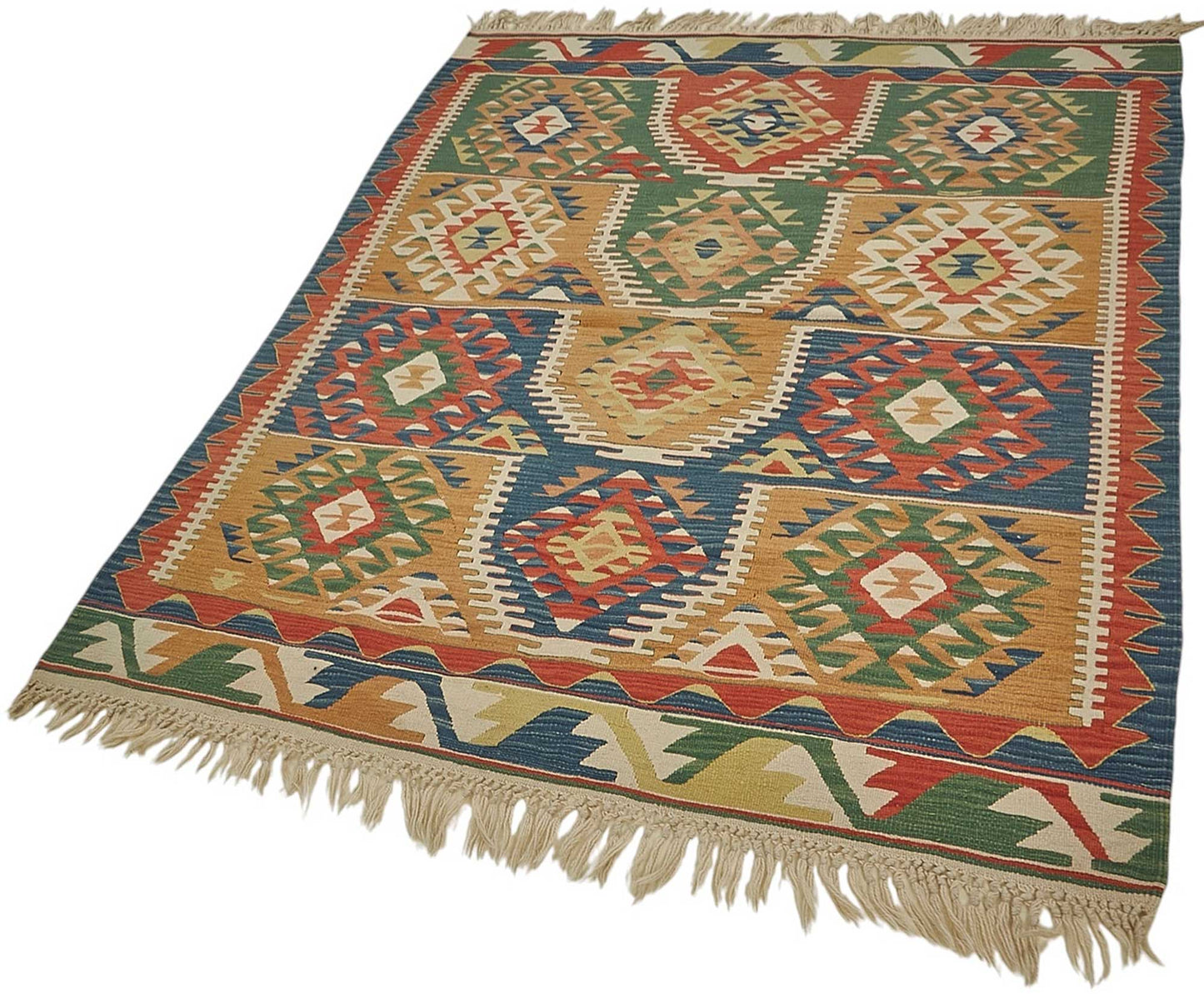 4x5 Handwoven Turkish Kilim Rug - 50462