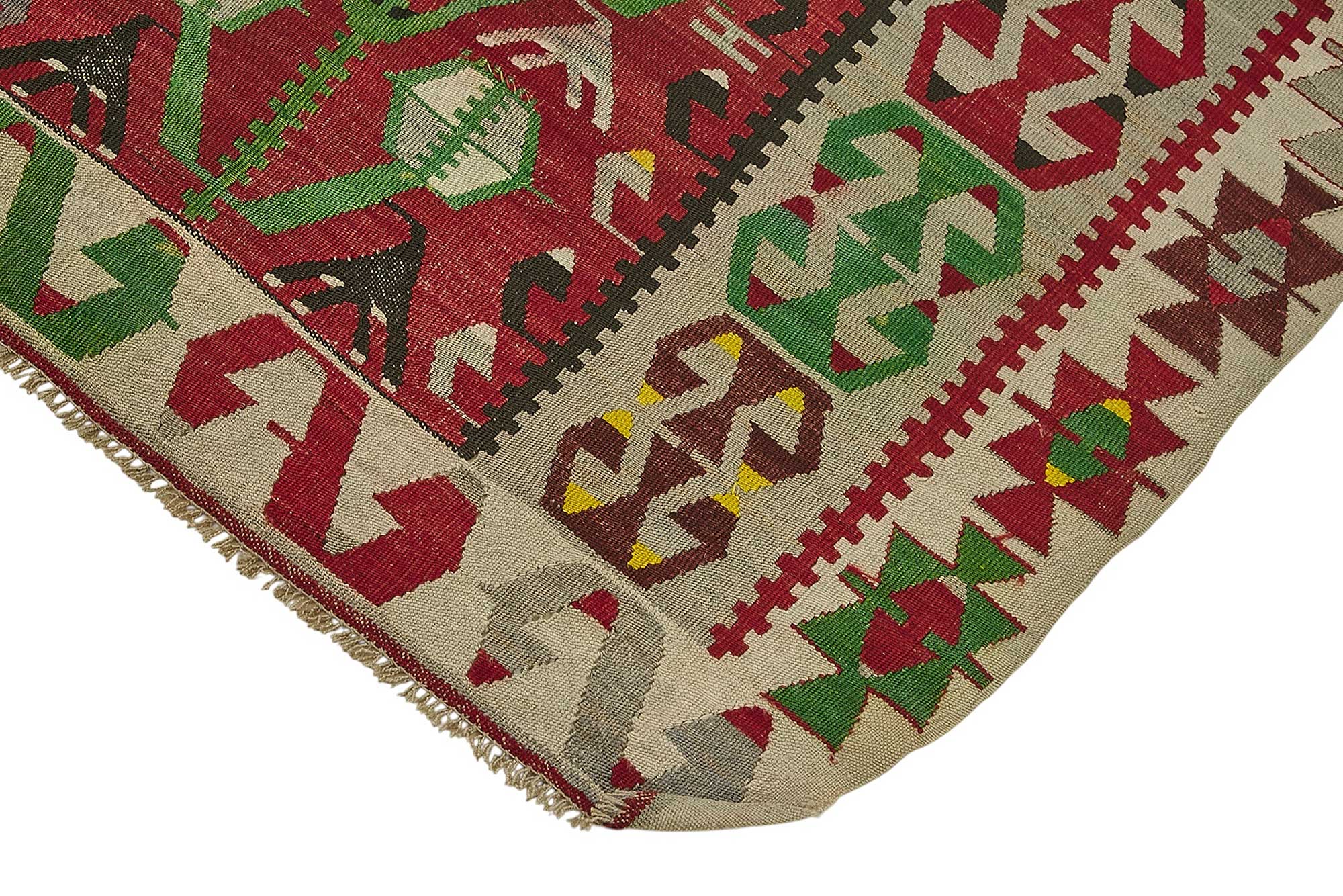 3x6 Handwoven Turkish Wool Kilim Rug - 50464