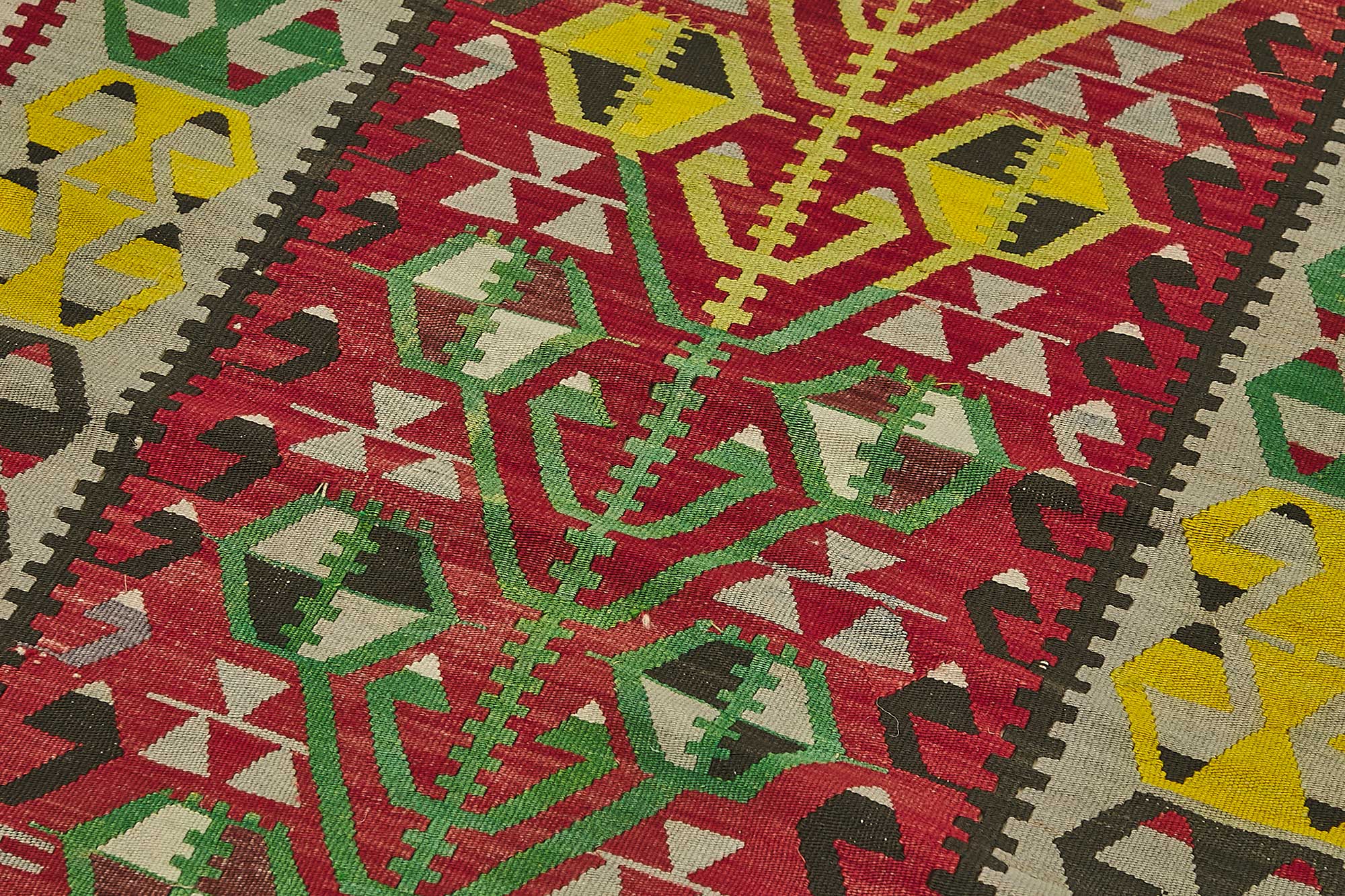 3x6 Handwoven Turkish Wool Kilim Rug - 50464