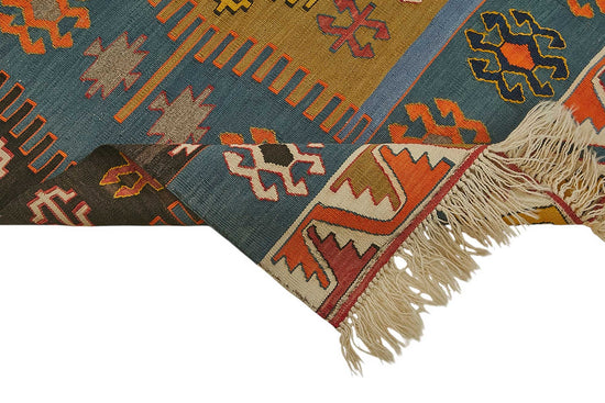 4x6 Handwoven Turkish Wool Kilim Rug - 50466