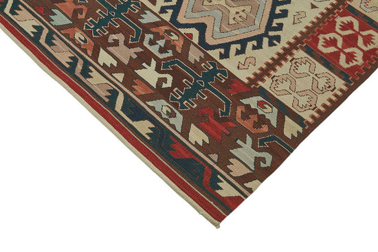 4x6 Handwoven Turkish Wool Kilim Rug - 50468