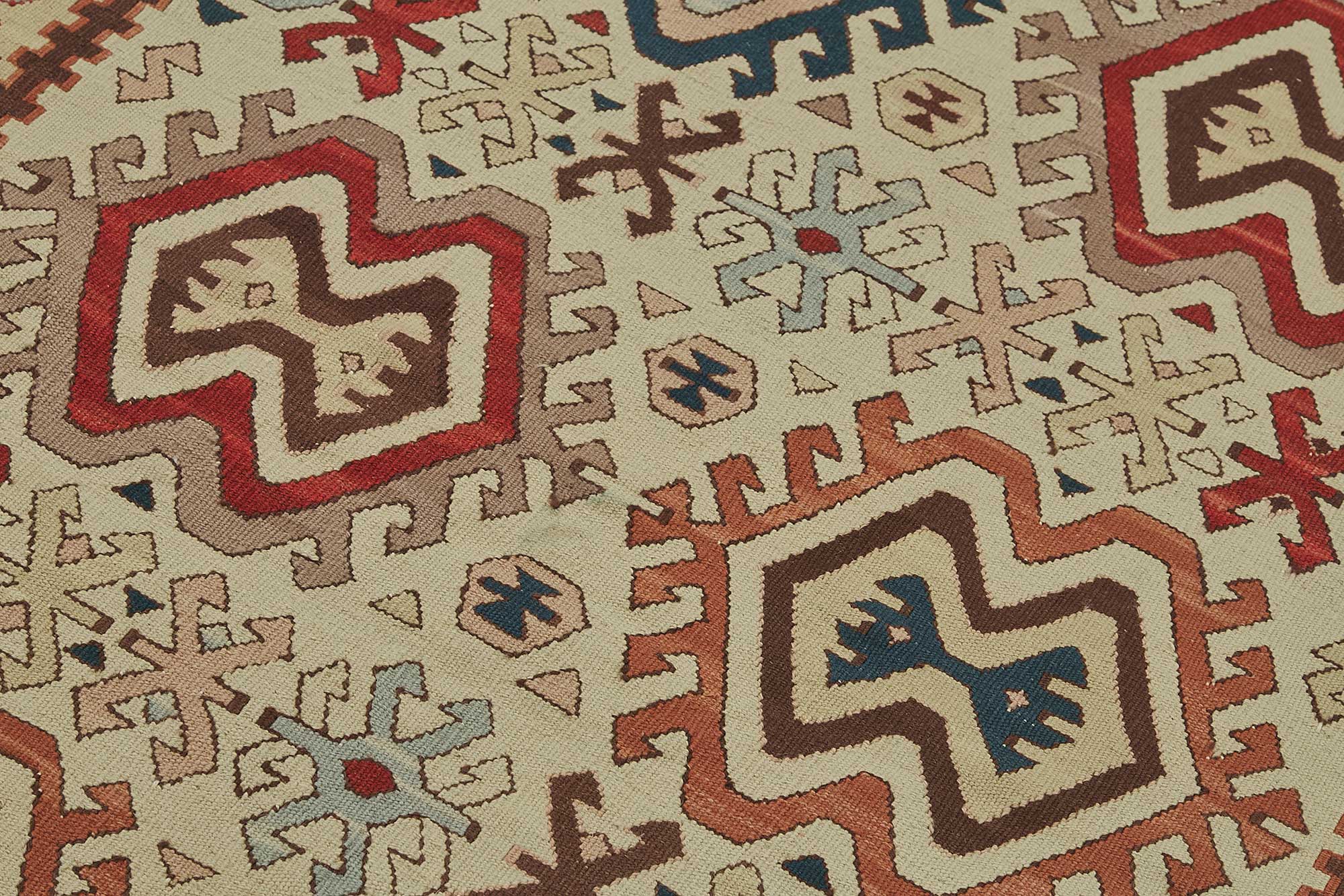4x6 Handwoven Turkish Wool Kilim Rug - 50468
