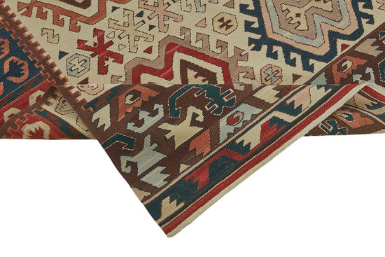 4x6 Handwoven Turkish Wool Kilim Rug - 50468