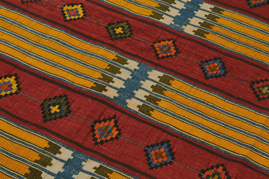 4x6 Handwoven Turkish Wool Kilim Rug - 50469