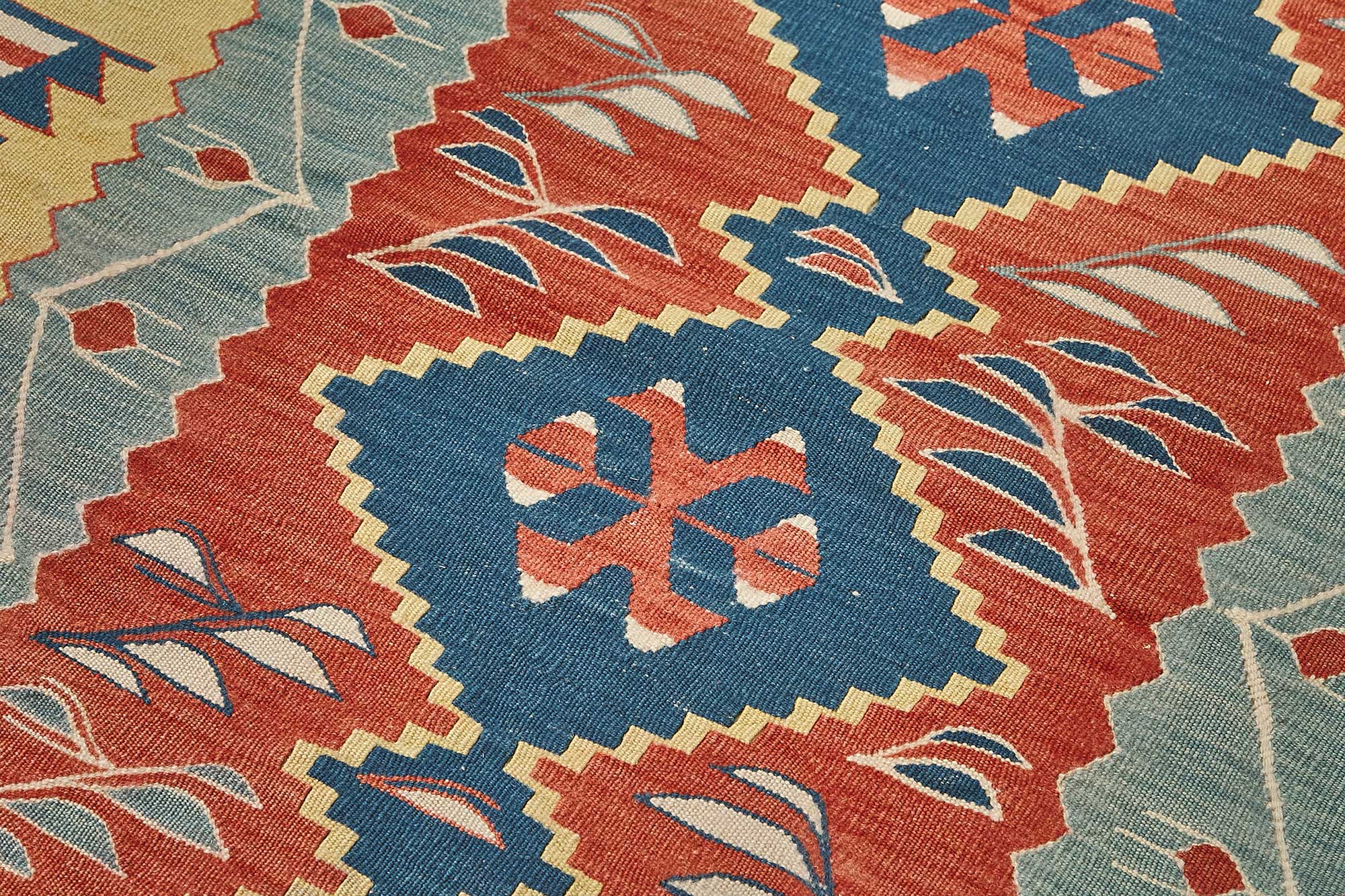 4x5 Handwoven Turkish Wool Kilim Rug - 50471