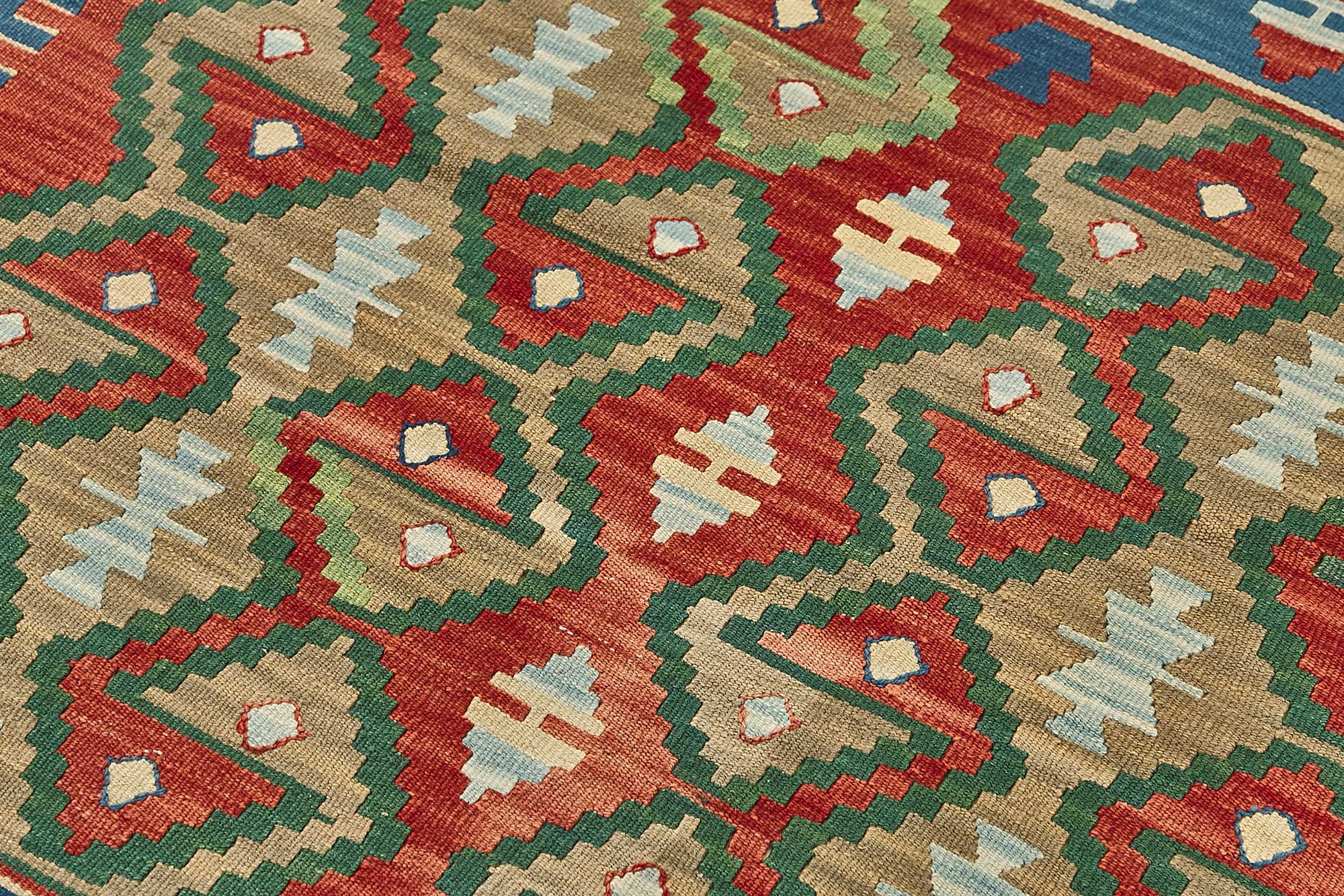 3x4 Handwoven Turkish Wool Kilim Rug - 50473