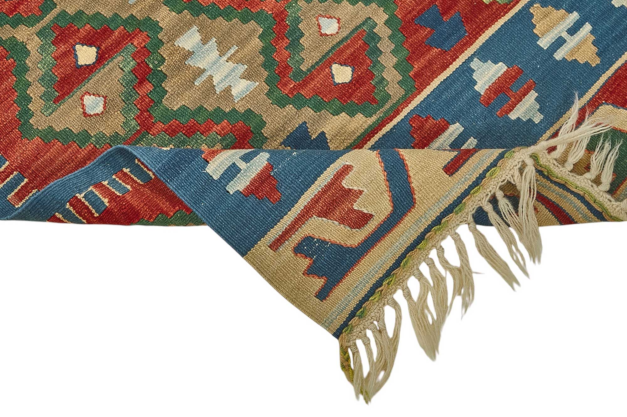 3x4 Handwoven Turkish Wool Kilim Rug - 50473