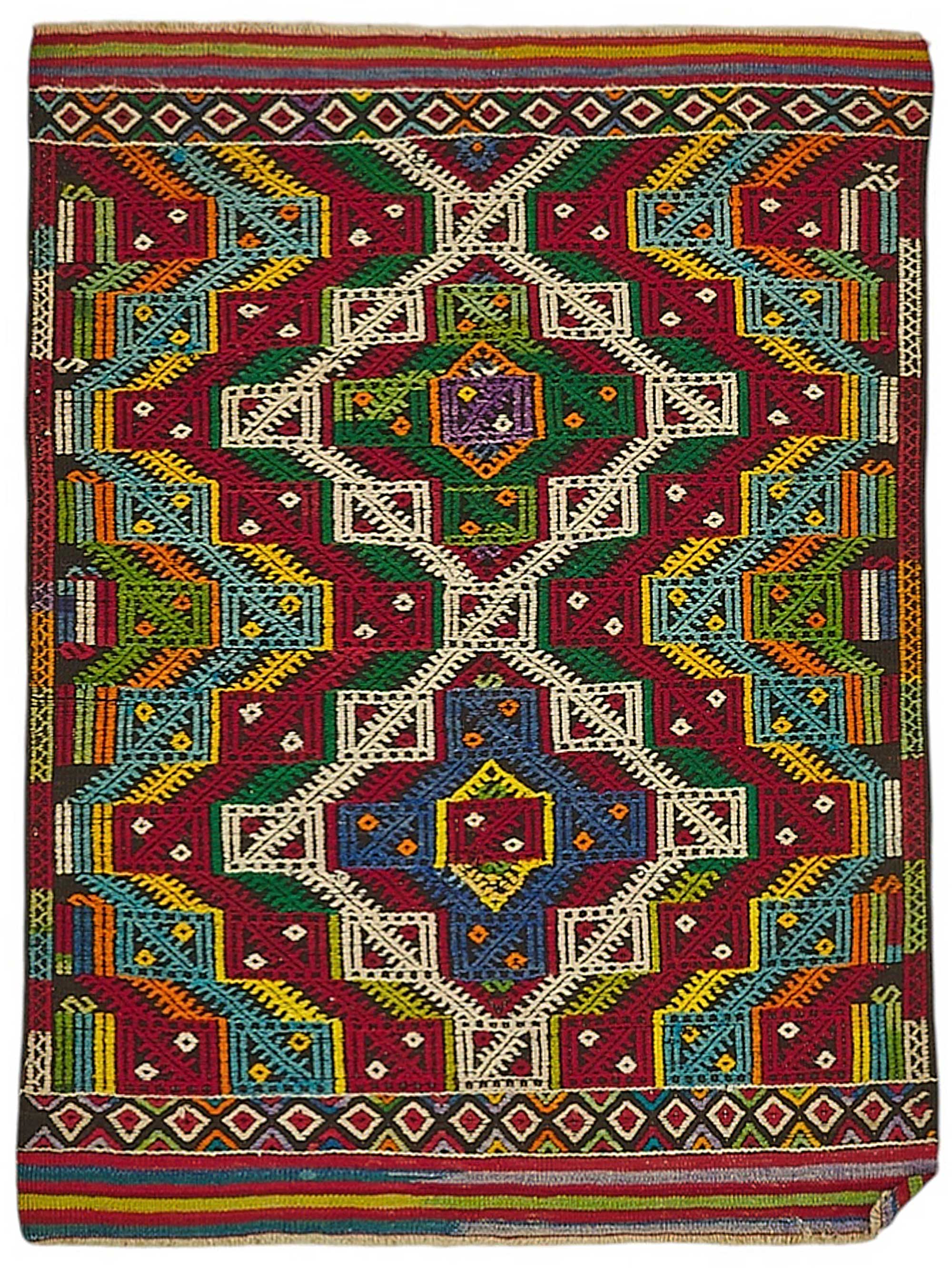 3x4 Handwoven Turkish Wool Kilim Rug - 50476