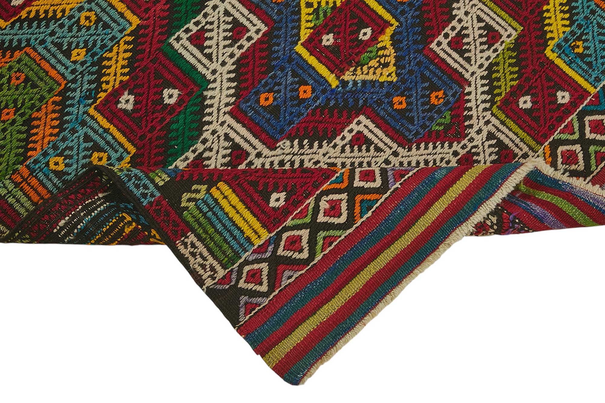3x4 Handwoven Turkish Wool Kilim Rug - 50476