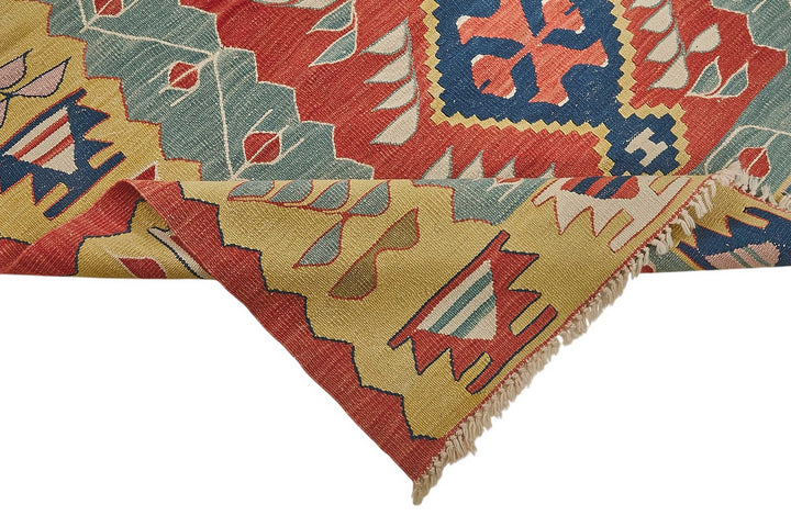 4x5 Handwoven Turkish Wool Kilim Rug - 50480