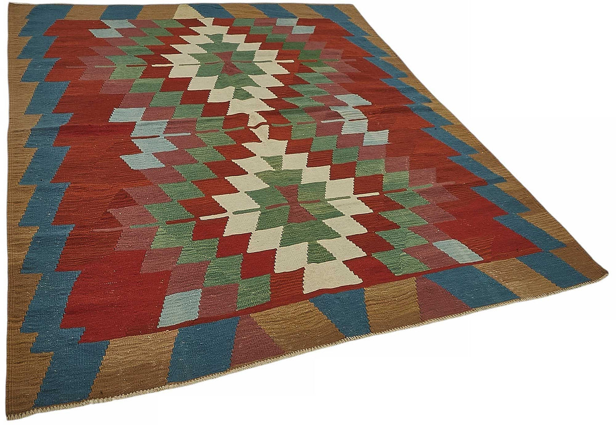 6x8 Handwoven Turkish Kilim Rug - 50500