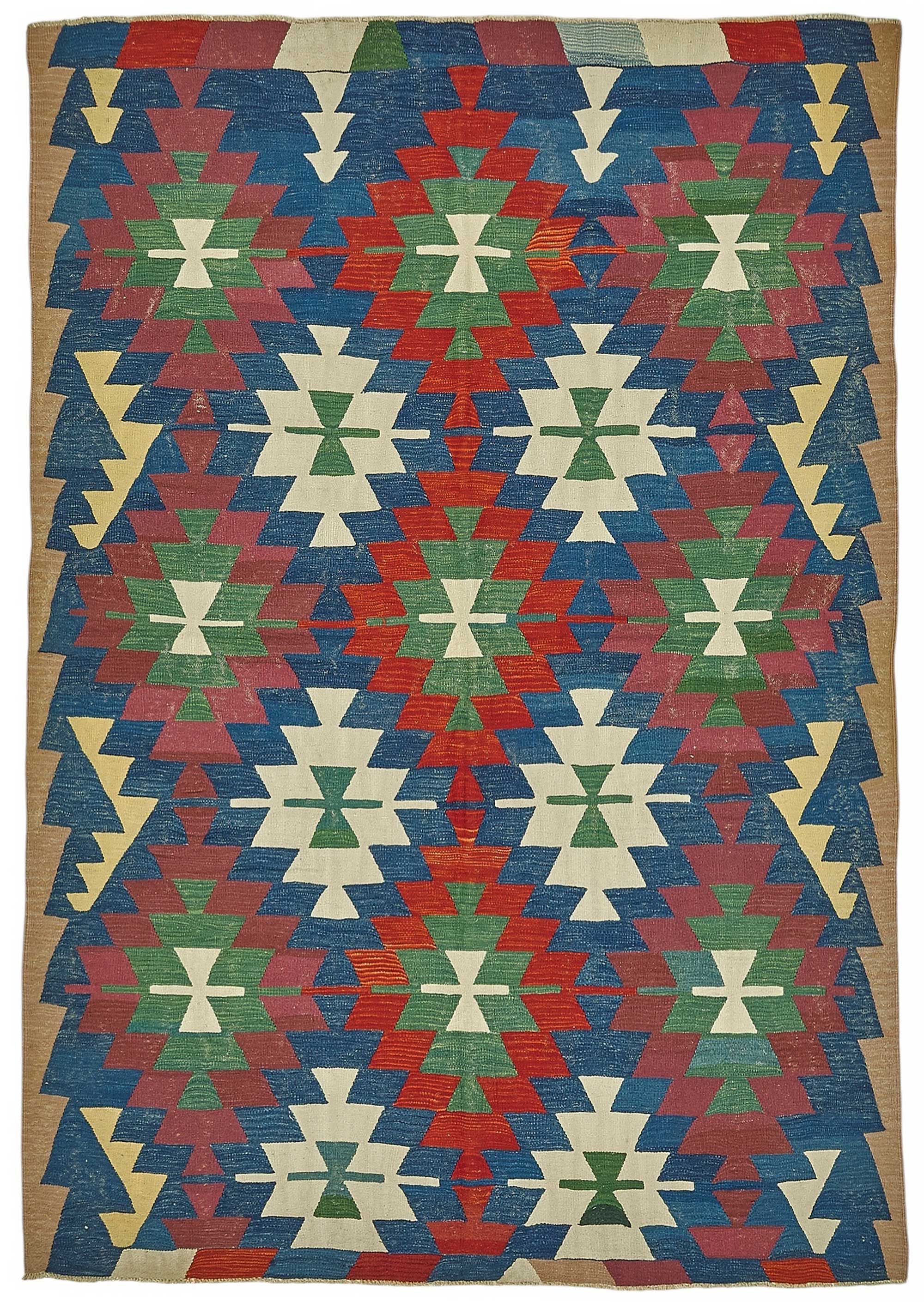 7x10 Handwoven Turkish Kilim Rug - 50501