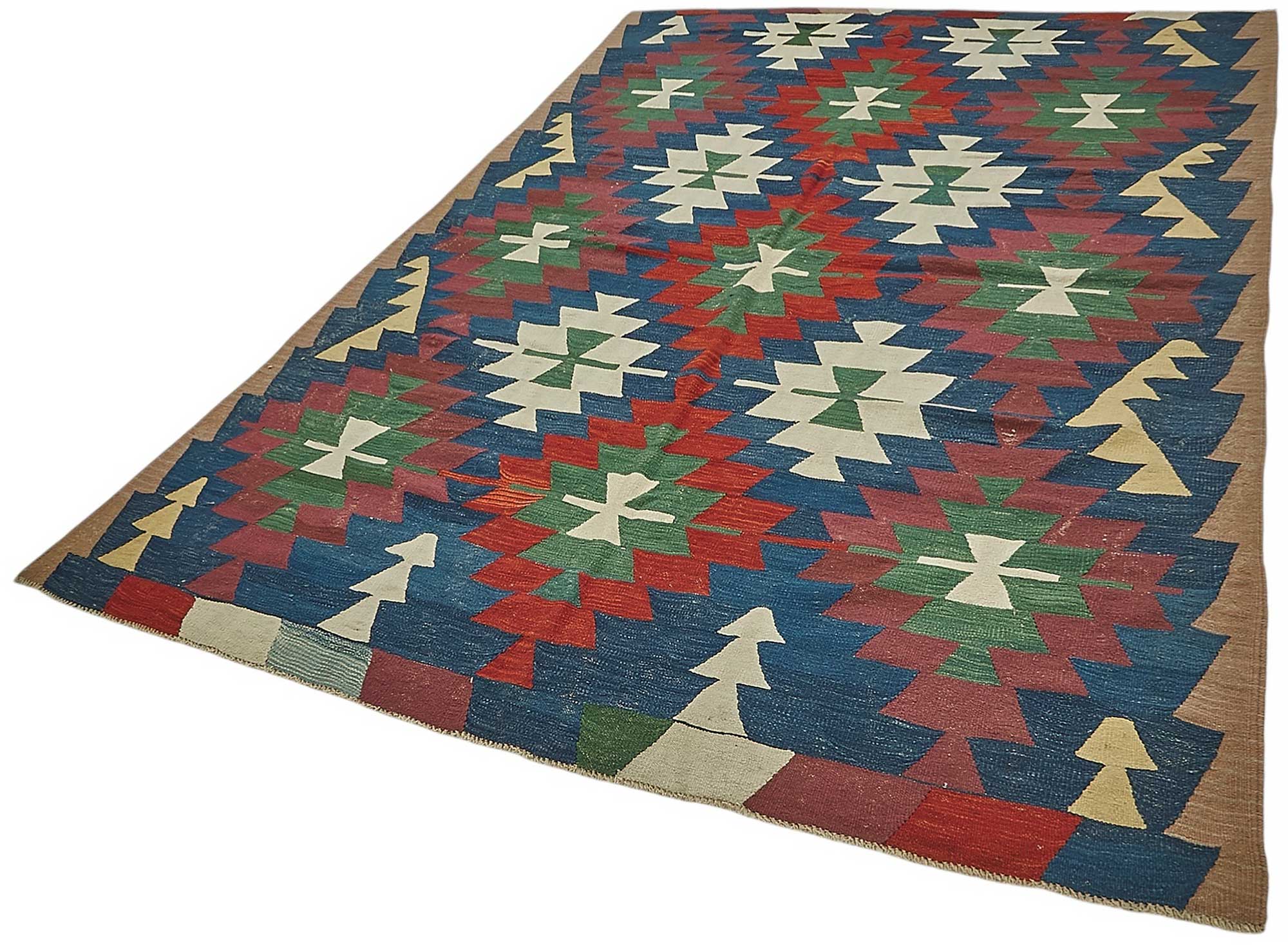 7x10 Handwoven Turkish Kilim Rug - 50501