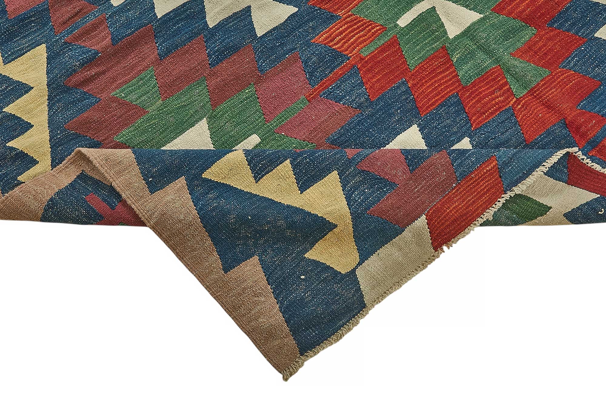 7x10 Handwoven Turkish Kilim Rug - 50501