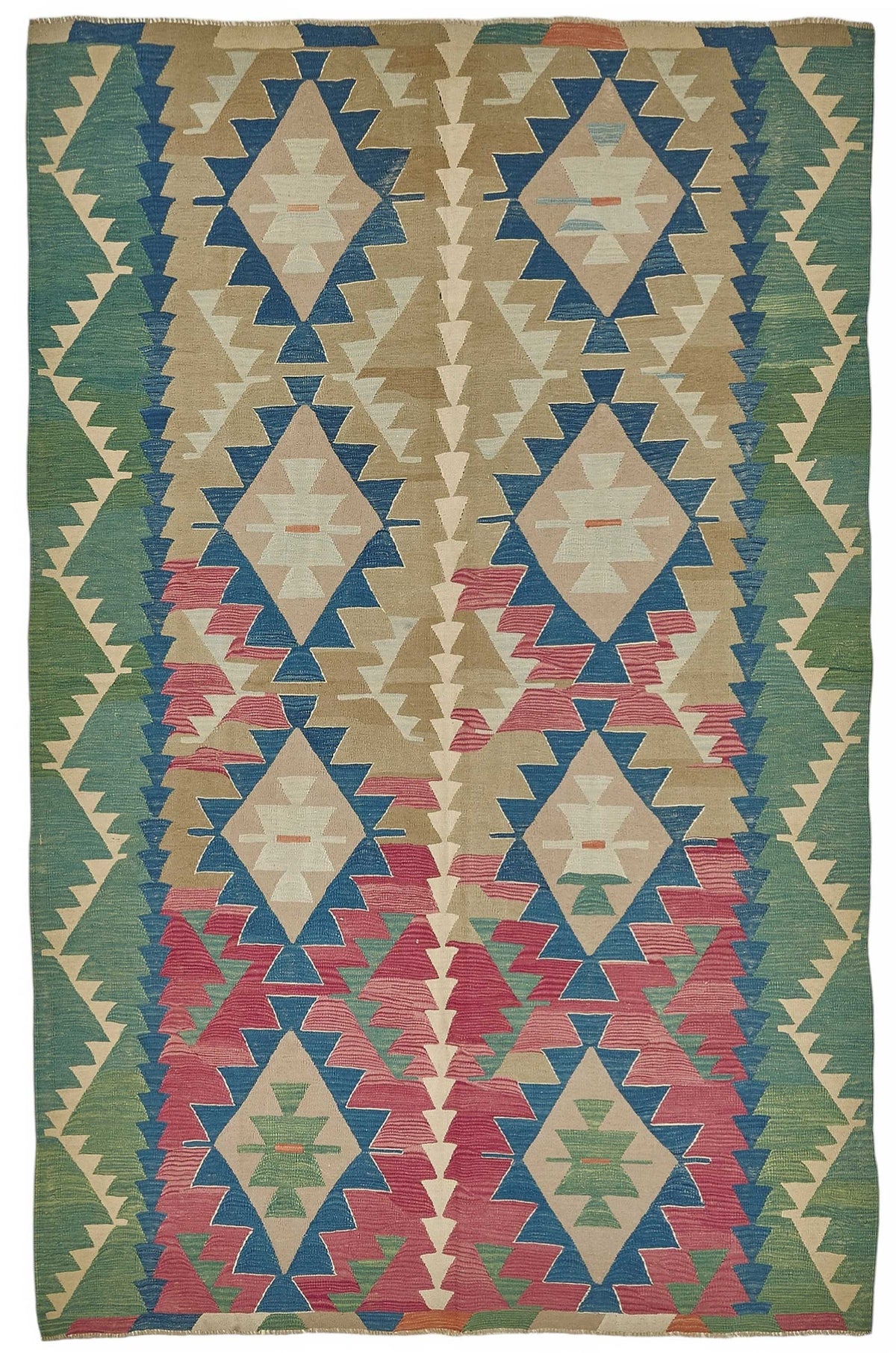 7x10 Handwoven Turkish Kilim Rug - 50502
