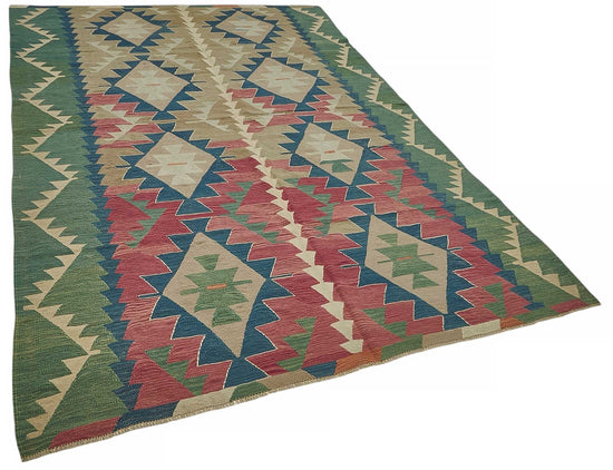7x10 Handwoven Turkish Kilim Rug - 50502