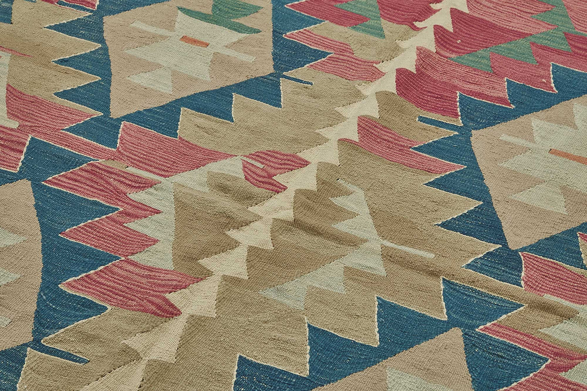 7x10 Handwoven Turkish Kilim Rug - 50502