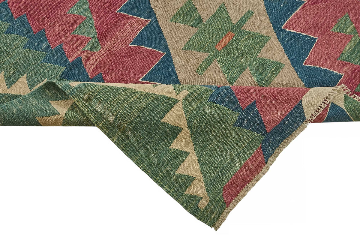 7x10 Handwoven Turkish Kilim Rug - 50502