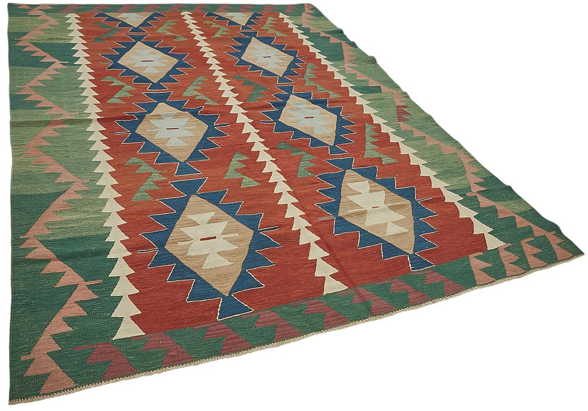 6x9 Handwoven Turkish Kilim Rug - 50504